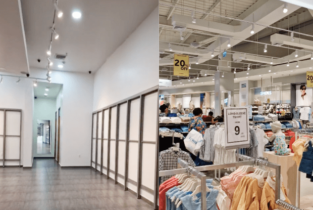 Amir construction and services Retail store Projects Before and after